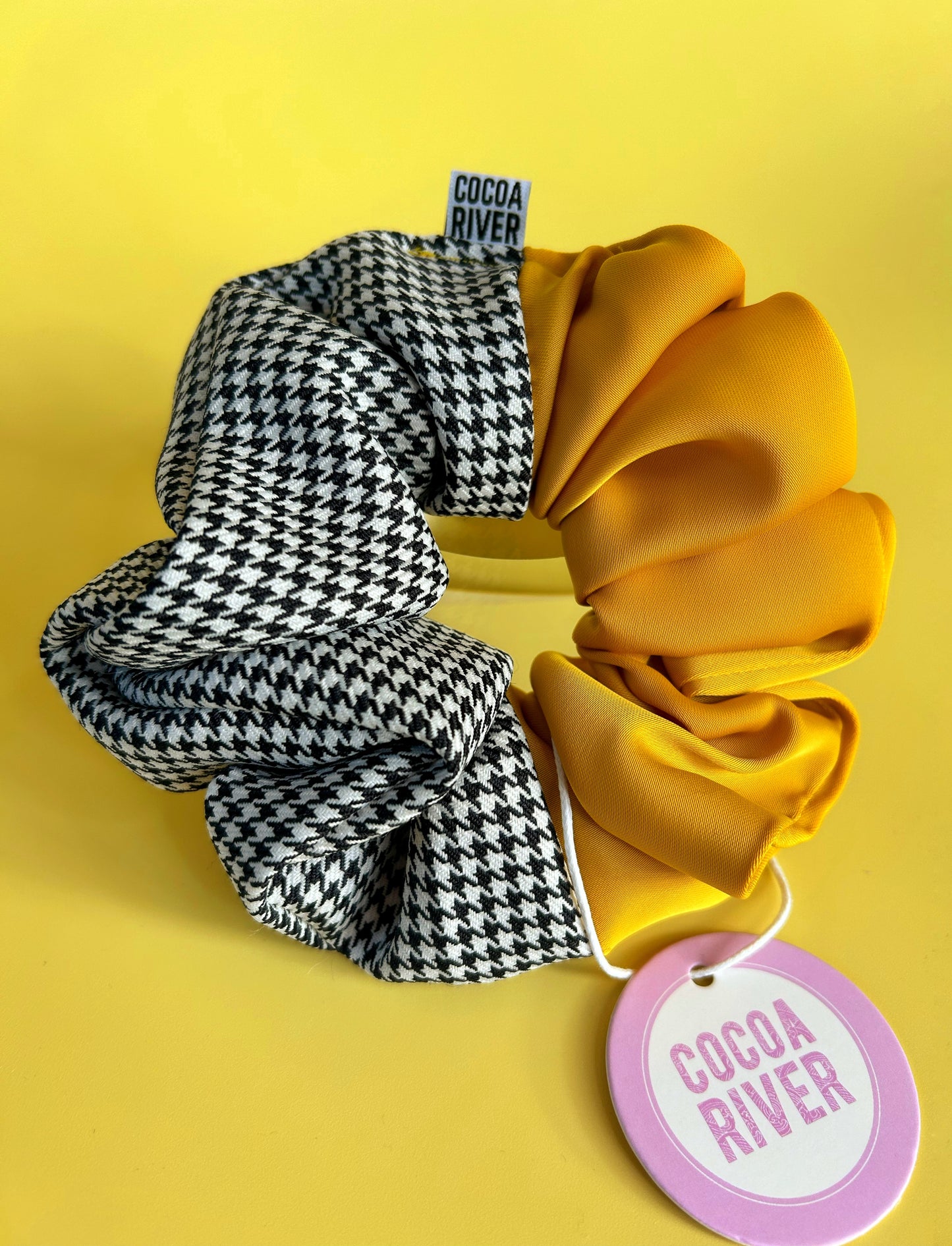 Canary & Houndstooth- Scrunchie 3 Set