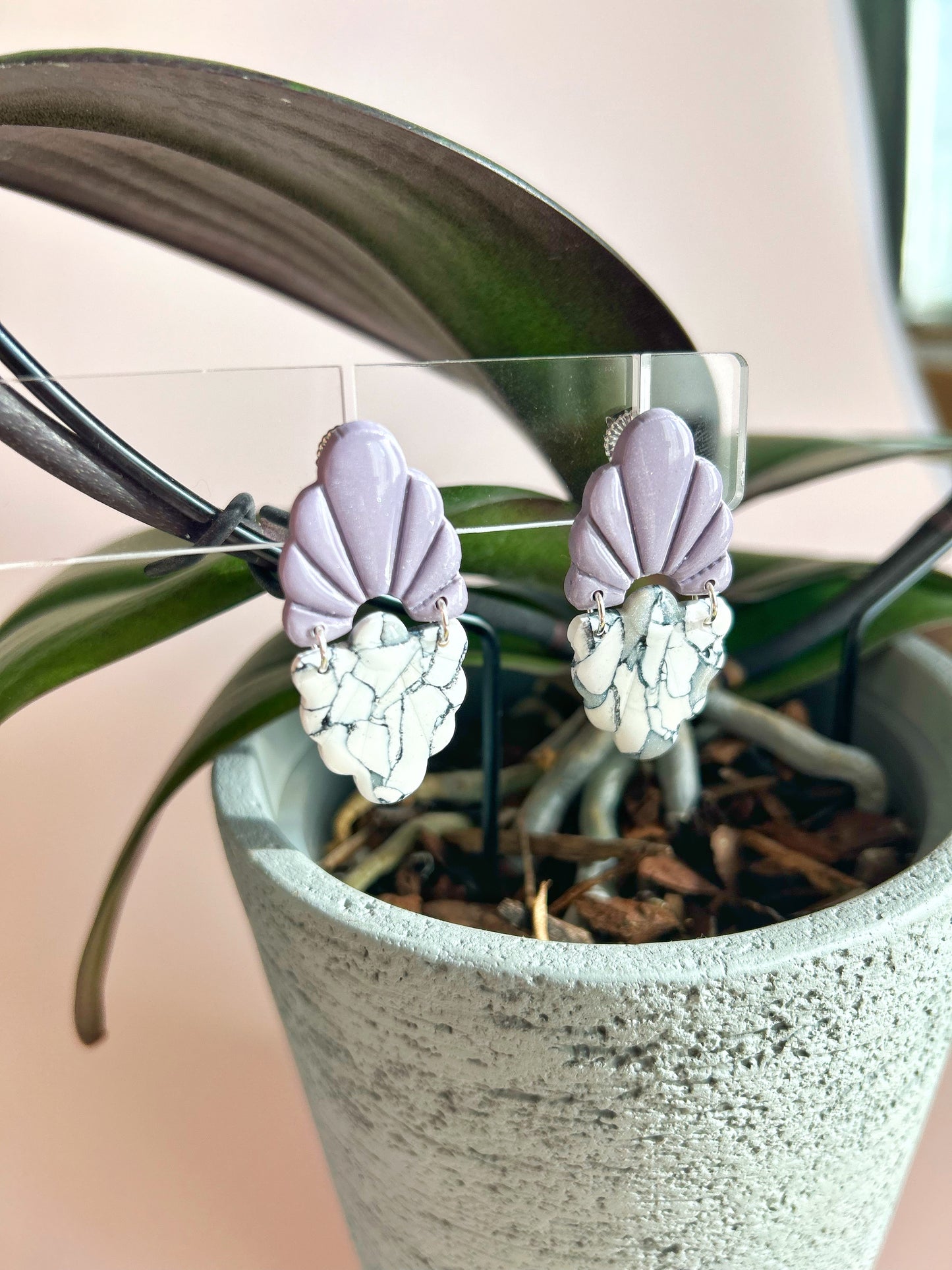 Marble & Lilac Norah's (.925s)
