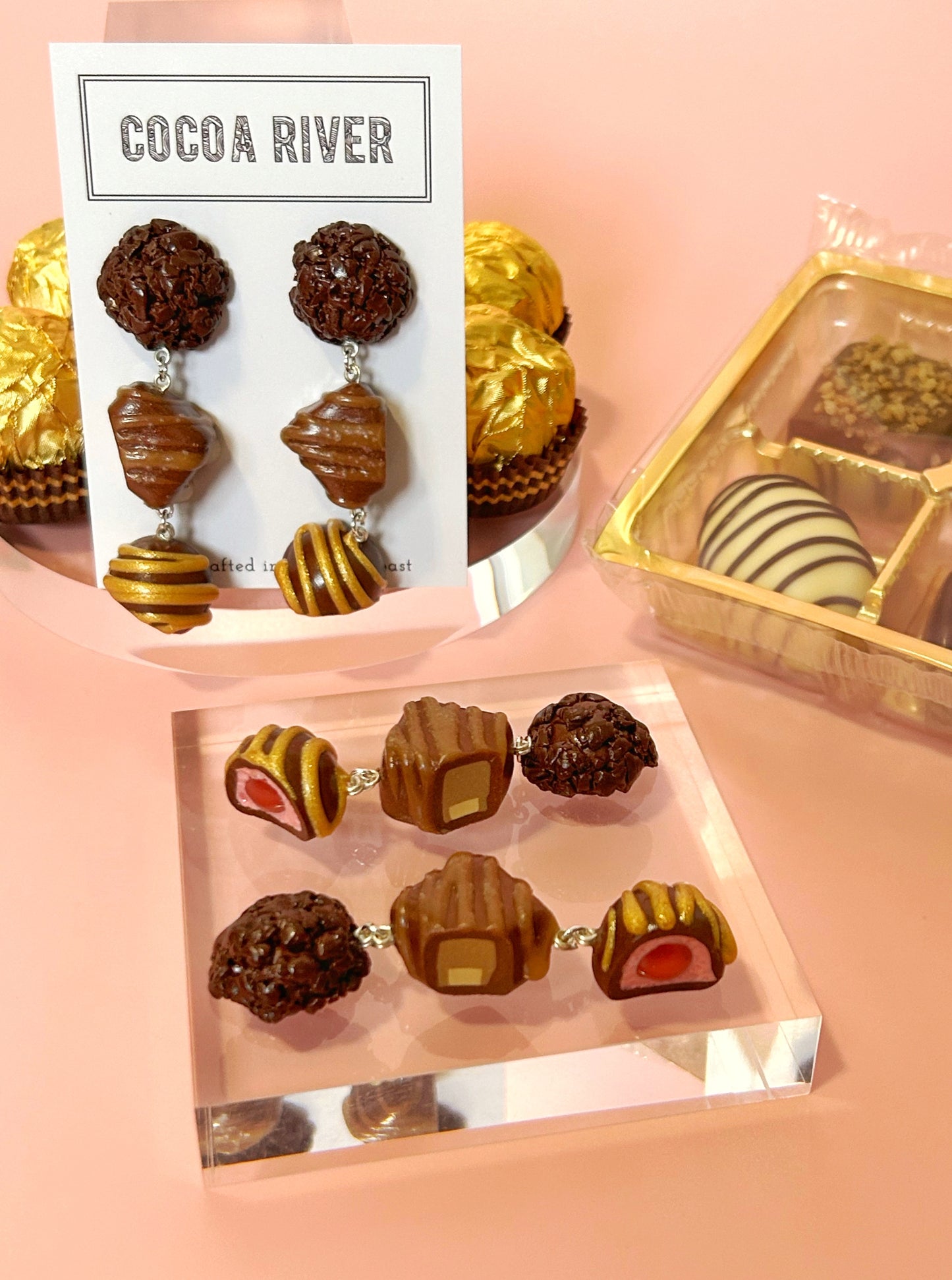 Chocolate Box Dangles (.925s)