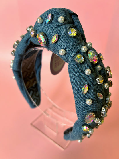 Denim Gem Shine Bright Headband