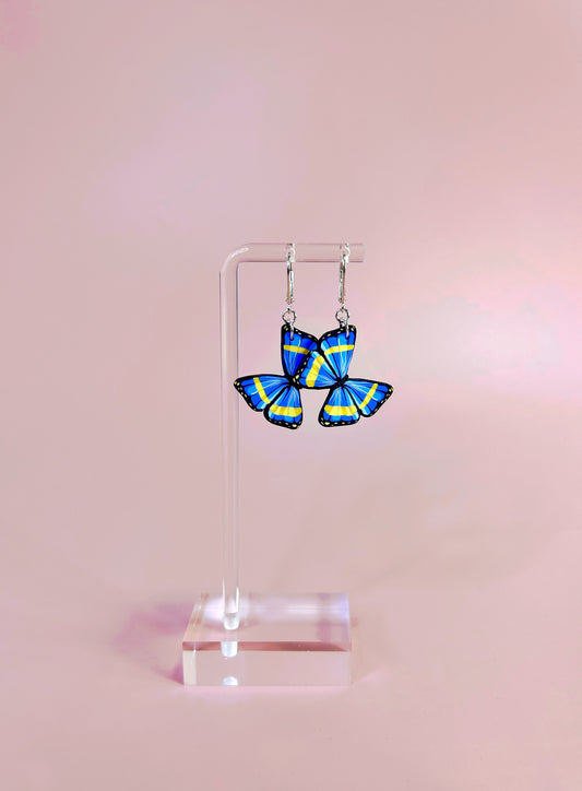 Metamorphosis - Morpho Cypris (Dangles .925s)