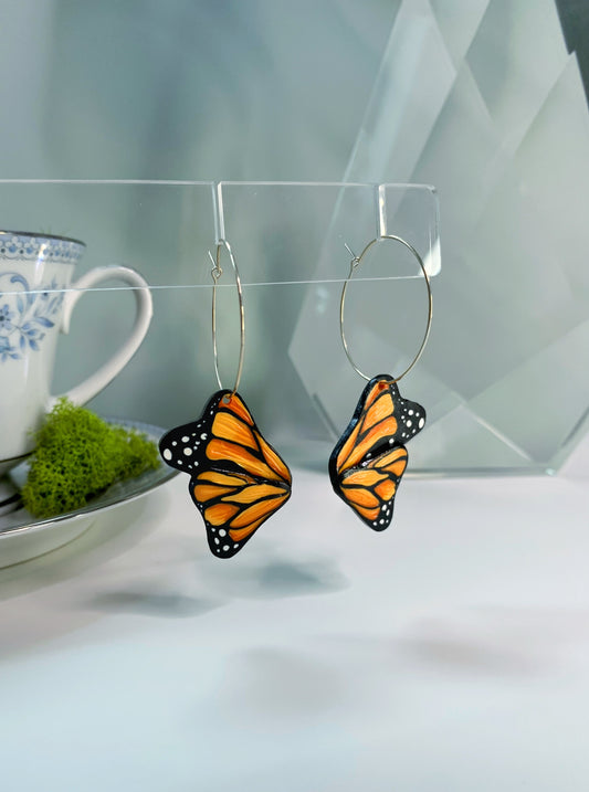 Hoop Monarch Wings (925s)